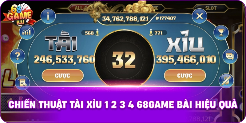 .Chiến thuật tài xỉu 1 2 3 4 68game bài hiệu quả